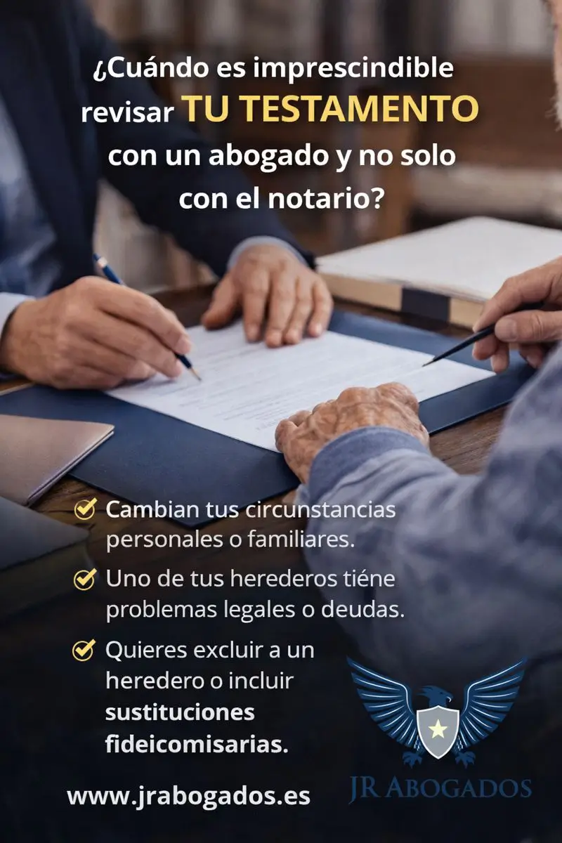 cuándo es imprescindible revisar tu testamento con un abogado y no solo con el notario