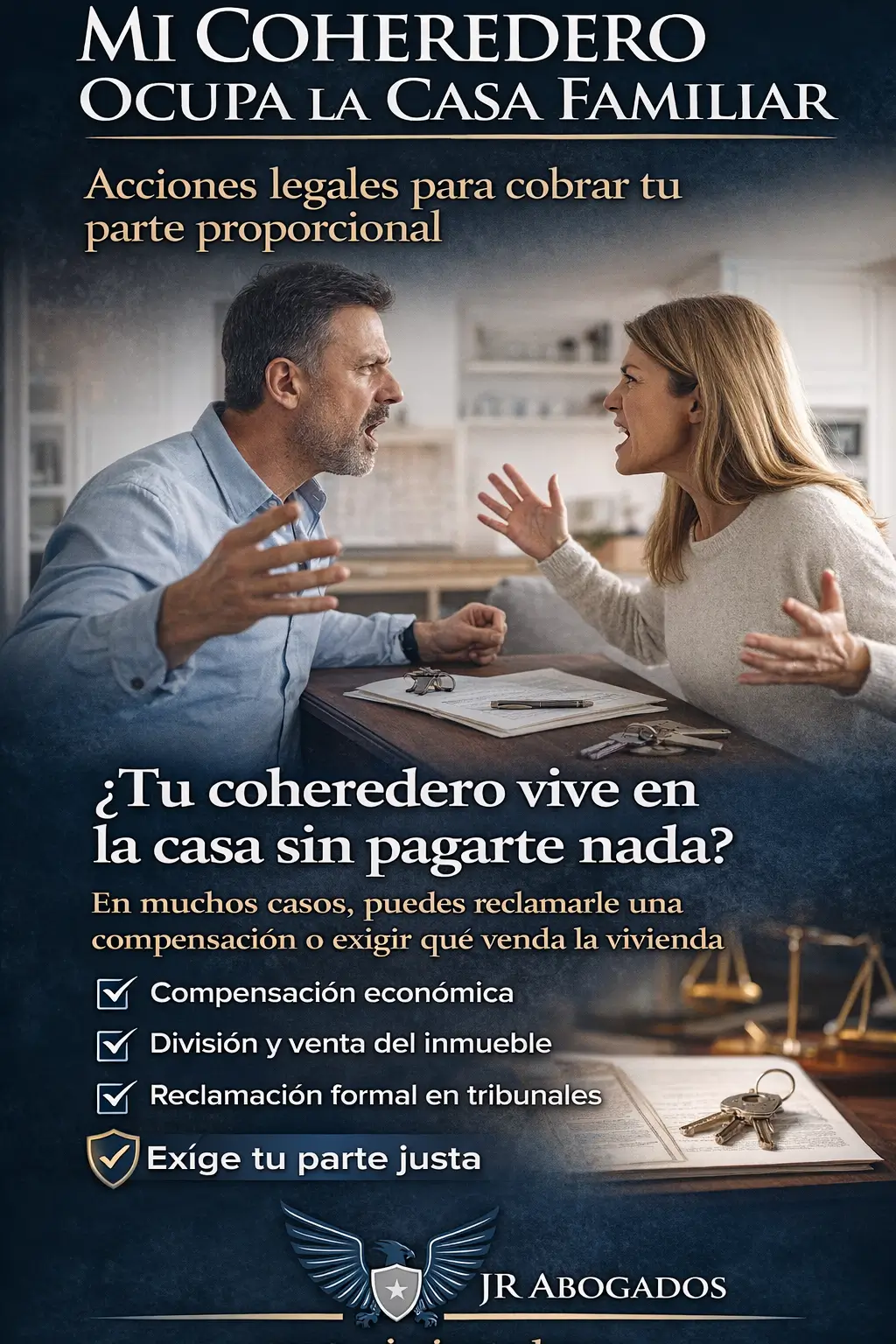 Uno vive, los demás esperan: indemnización por uso indebido de vivienda heredada