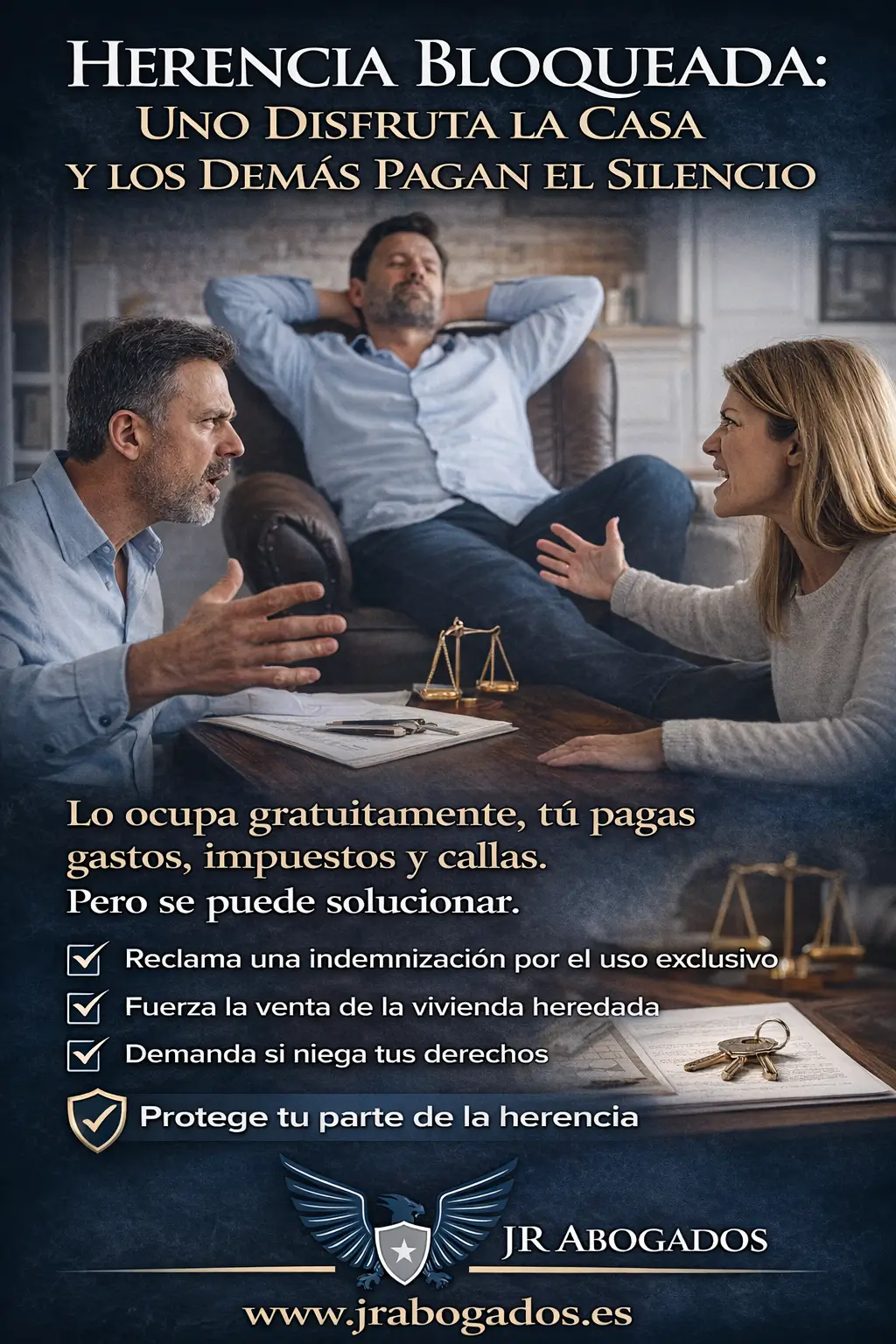 Proindiviso conflictivo: cómo obligar al hermano ocupante a pagar por el uso exclusivo